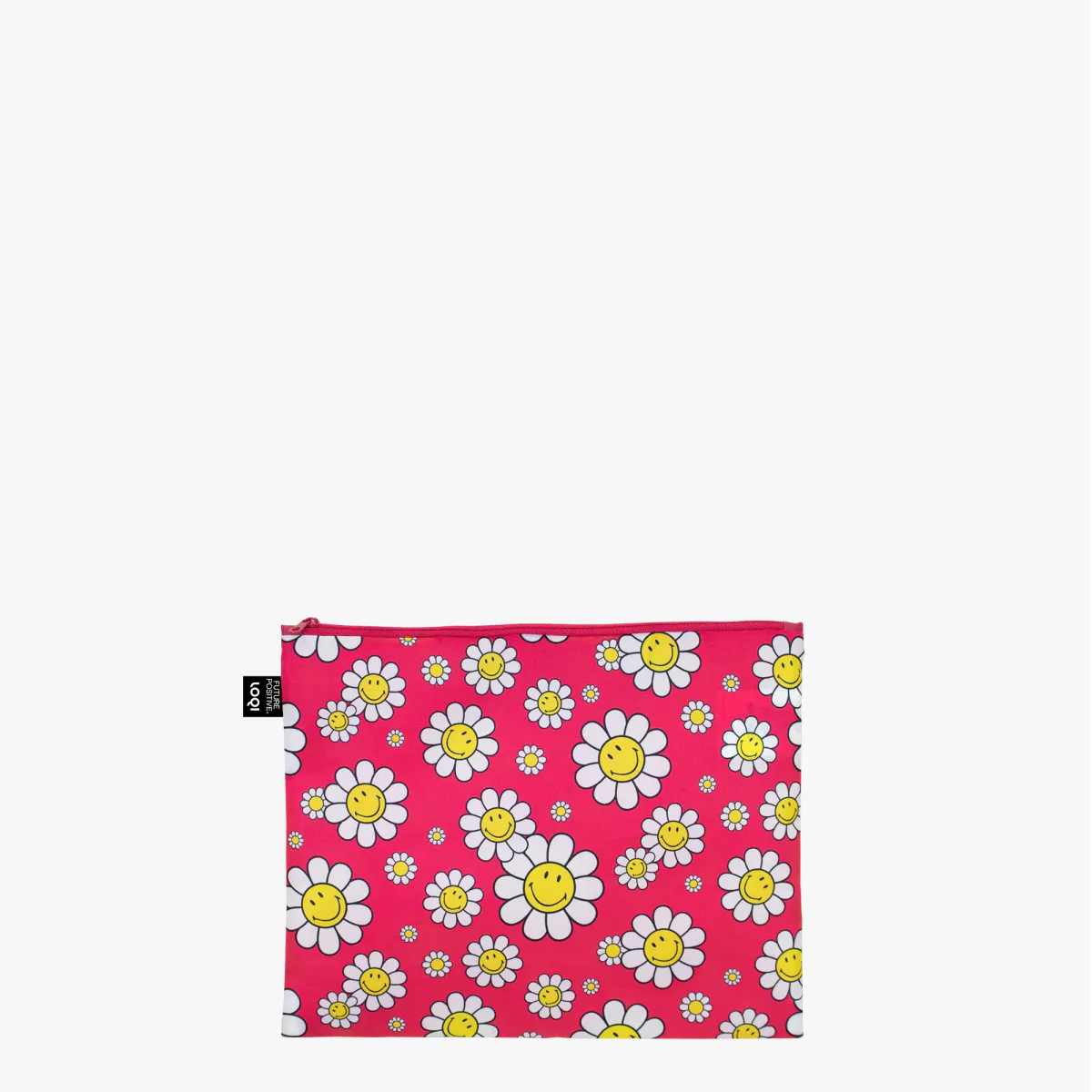 Smiley flower stort etui