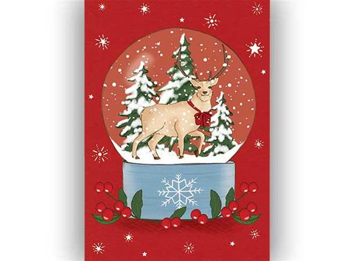 Snowglobe deer